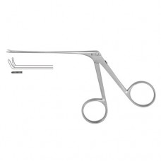 Micro Alligator Forceps Serrated-Bent Upwards Stainless Steel, 8 cm - 3" Jaw Size 4.0 x 0.6 mm